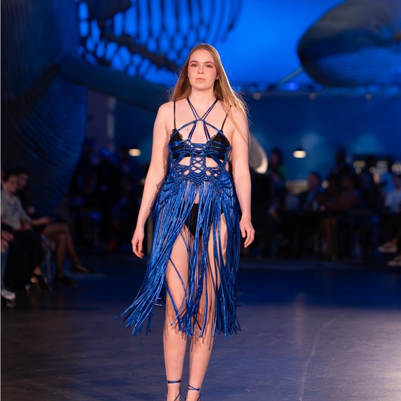 Handmade Macramé Rope Dress - Picture 12 of 15